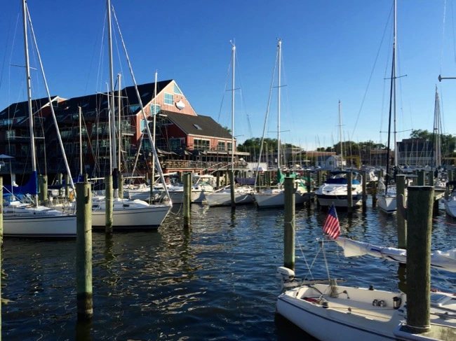 Restaurant located on the water near Pier 7 marina in the south river
